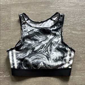 Adidas Monochrome Marble Sports Bra